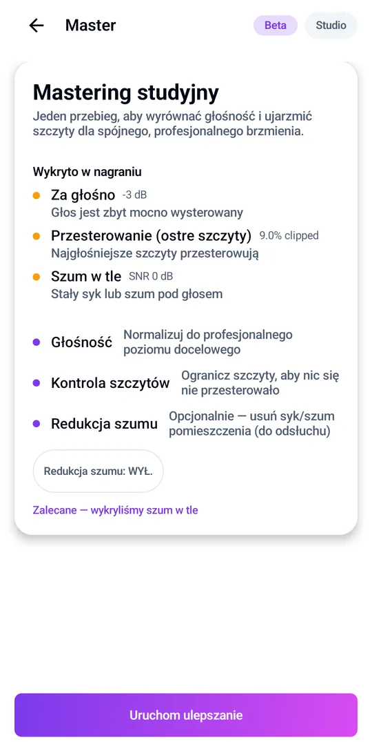 Enhance znajduje i naprawia problemy z dźwiękiem